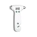 BLINGSTING White Glammer Safety Hammer - Auto Glass Window Breaker and Seat Belt Cutter Emergency Escape Tool for Women's Safety, Child Safety, Family Rescue in Vehicle Roadside Emergency