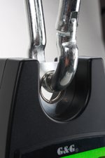 G&G OCS-50 Hängewaage, 200kg/100g, Schwarz, Easy-View LCD Display, HOLD- und TARA-Funktion, Automatische Ausschaltung
