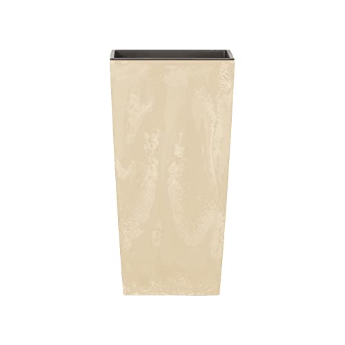 Maceta Urbi Square Beton Effect 4l., Con Depósito, Dimensiones Mm 140x140x265, Color Crema Maceta Urbi Square Beton Effect 4l., Con Depósito, Dimensiones Mm 140x140x265, Color Crema