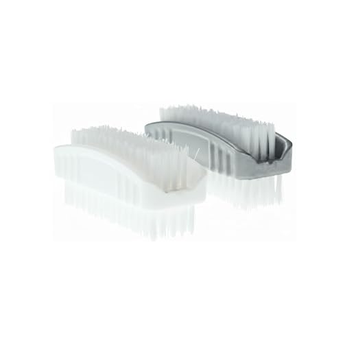 Chef Aid Double Sided Plastic Nail Brushes, Pack of 2 that are ideal for Deep Cleaning of the Fingertips and hands, Made from BPA Free Plastic and Perfect for the Home and Office