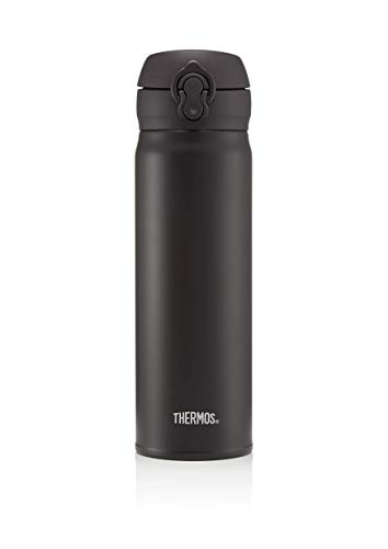 Thermos Flask, Stainless Steel, Matt Black, 470 ml