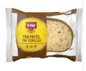 Pan de Payés con Semillas, Sin Gluten, 250 g. Pack de 2