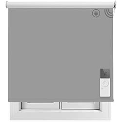 Estores Inteligentes Estor motorizado/Smart Roll Wi-Fi/Opaco y Térmico/Estor Enrollable Inteligente Elija su Medida aproximada y contactaremos para ajustarlo a Medida Color: Gris Claro. Medidas: 170cm x 260cm