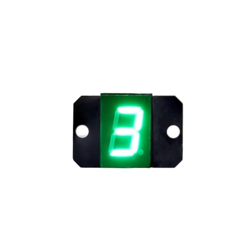 LDWPMFD Indicador Marchas Indicador De Marcha 0-5 Orcycle Pantalla LED Digital Luz Verde para Moto Todoterreno Universal Monitor Marcha Neutra Duradero Y Resistente Al Agua