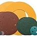 Dynabrade Coated Aluminum Oxide Disc - Medium Grade - 80 Grit - 5 in Diameter - 79910 [PRICE is per BOX]