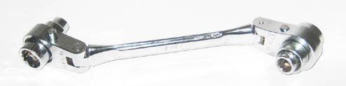 8 in 1 ratchet dog bone wrench with swivel head, sae