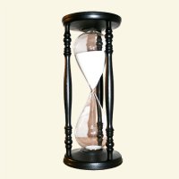 Lauschaer GlaskunstHourglass Ash black