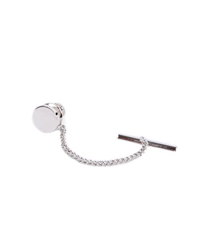 boxed-gifts Silvery & Golden Tone Circle Tie Tack