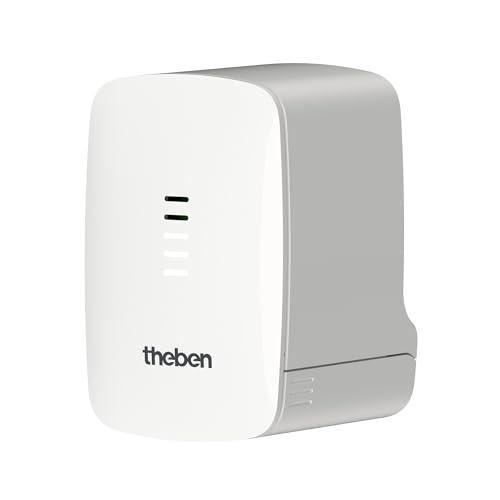 Theben 7319205 CHEOPS S KNX - Stellantrieb für Heizung, Heizventile u. Kühlventile I Integr. Temperatursensor I Hohe Stellkraft bis 220 N I LED Statusanzeige I 2 univ. Binäreingänge