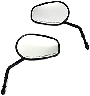 Black Taper Convex Mirror Set
