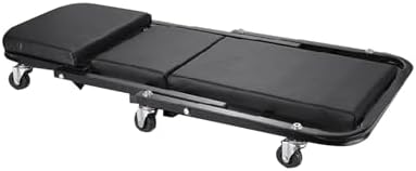 Foldable Garage Chair - 2-in-1 Folding Creeper with Wheels, Versatile Auto Repair Seat for Mechanics, Lay Down or Sit, Portable Garage Equipment