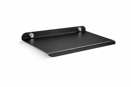 Image of 9 Inch Set 4 Black Wall Shelf - Metal Floating Shelf for Wall, Wall Mounted Shelves, Modern Wall Shelf for Bedroom & Living Room Storage, Minimalist Wall Mount Shelf (22.86 CM Long X 12 CM deep)
