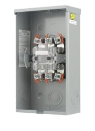Meter Socket, 200A Single-Position Steel Enclosure, Commercial Residential, 5J RGLS LVRBPS MS OH, Model Talon 40005-01 (1 Unit)