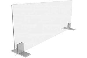 Crystal Clear Sneeze Guard Protector - Premium Plexi Glass Divider
