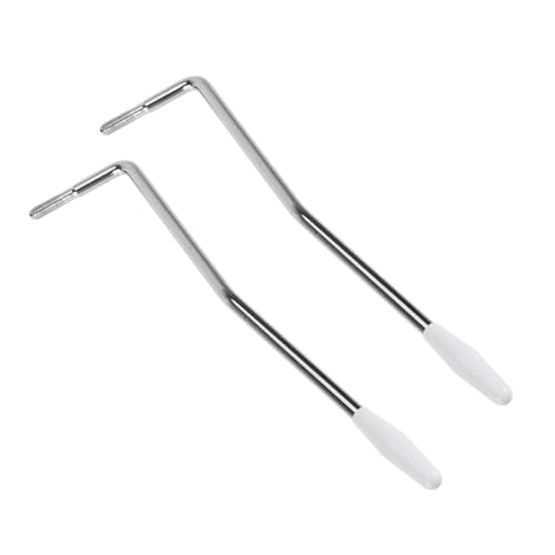 UPKOCH 2個エレキギター用属製シングルトレモロアーム ネジ付きチップ トレモロシステム対応 クローム仕上げ 耐久性設計