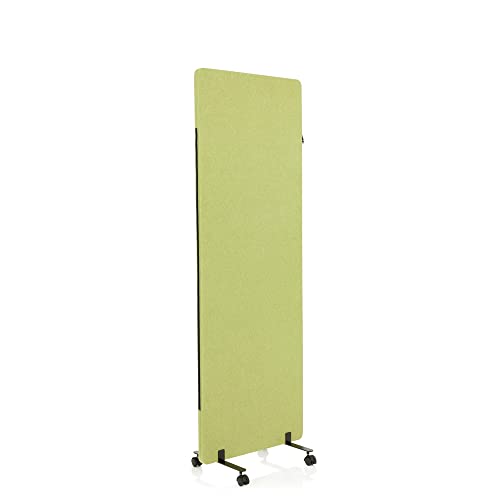 Pannello centrale per sistema di divisori Flexmiut in materiale fonoassorbente; facile da legare grazie alla cerniera con molti elementi; superficie adatta per pin e foglietti adesivi