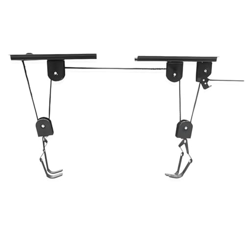 Recalma Elevador de bicicleta - Capacidad de carga de 60 Kg - Soporte para bicicletas - Sistema de suspensión universal - Bicicleta eléctrica - Negro