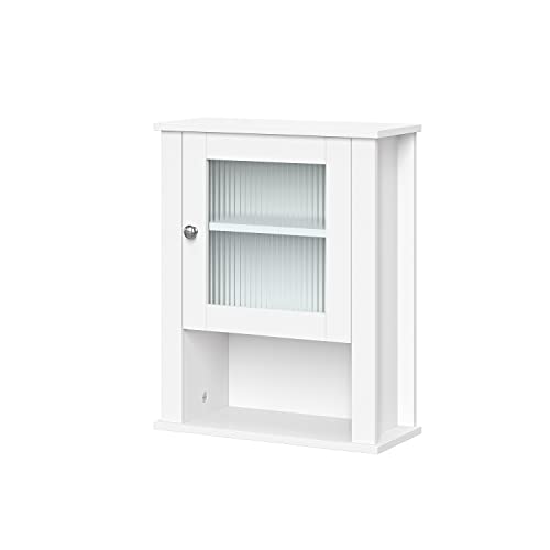 Riverridge Prescott Single Door Wall Cabinet, White #TOP3