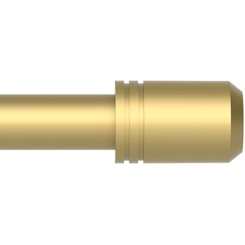 GXOACKJ Curtain Rods for Windows 48 to 84 Inches, 5/8 Inch Gold Adjustable Curtain Rod Set with Brackets, Small Curtain Rods for Bedroom Living Room Cover