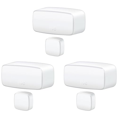 Eve Tür & Fenster (Materie) 3er Pack - Smart Kontaktsensor für Türen & Fenster, offener / geschlossener Zustand, automatische Steuerung von Zubehör, Matter Over Thread, Apple Home, Alexa, Google Home,