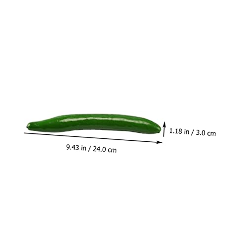 Generic 10Pcs Cucumber Model Greenery Decor Artificial Fruit Green Plants Artificial Cucumber Artificial Fruit Decoration Fake Vegetable Simulation Vegetables Artificial Vegetables Foam #TOP6