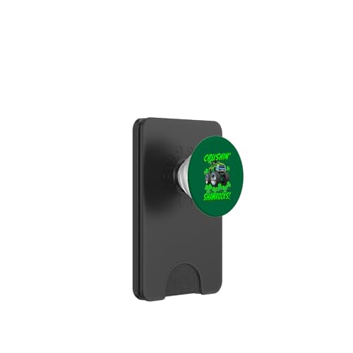 Crushin Shamrocks Monster Truck St Patricks giorno cartone animato PopSockets PopWallet per MagSafe