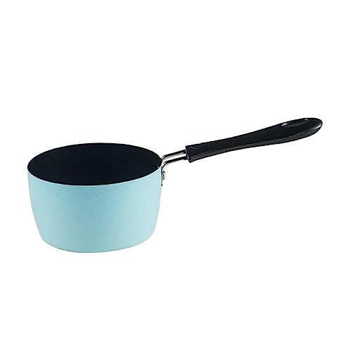 Milk Pan, Small Saucepan Cookware Butter Warmer, Sauce Pan Soup Pot, Sauce Pan for Outdoor Stove Top Breakfast, Induction Cooker, Blue