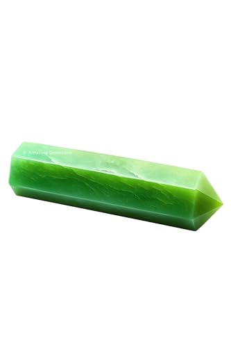 Image of Amazing Gemstone Large Green Aventurine Crystal Towers ~ Natural Healing Crystal Point Obelisk for Reiki Healing and Crystal Grid (5.5 to 6 INCH)