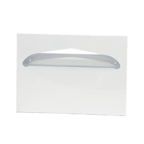 Health Gards Toilet Seat Cover Dispenser Half-Fold White, Metal, Wall Mounted, Hospeco TSC-1W