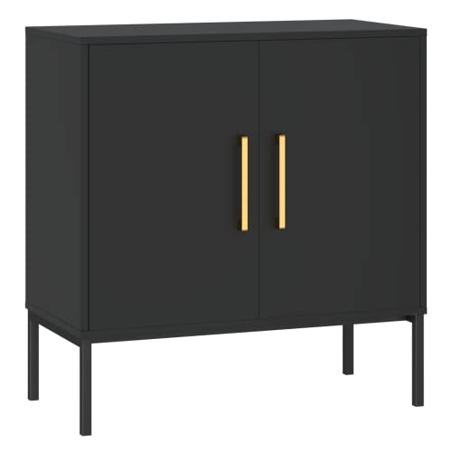 Novamaison Sideboard Buffet Cabinet, Black Storage Cabinet With 2 Doors And Adjustable Shelves, Accent Cabinet For Dining Room,Hallway #TOP6