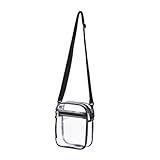 DIKACA Bolso Bandolera Transparente para Mujer Bolsa Crossbody PVC Bolso Mano para Playa Deporte y Compras