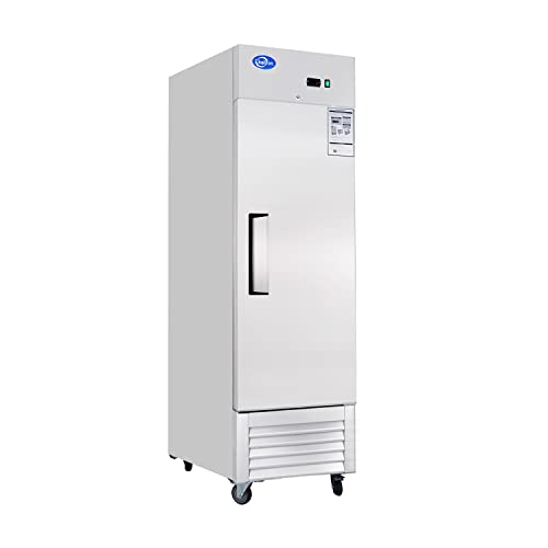 Kalifon 23 Cu.ft Commercial Freezer Stainless Steel Reach-In Freezer With Single Solid Door For Restaurant, Bar, Home, Shop #TOP17