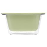 BIUDECO Cestello Scolapiatti da Cucina a Doppio Strato in Plastica Verde, Cestino Filtrante Riutilizzabile per Lavaggio e Scolatura di Frutta e Verdura, Colino Capiente Adatto per Uso