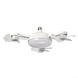 LED Deckenventilator Leuchte mit 3 Geschwindigkeitsoptionen und Fernbedienung für optimale Luftzirkulation und Ambientenkontrolle (drei Köpfe)