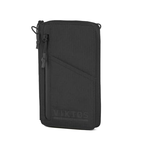 Image of VIKTOS Upscale Travel Wallet | Durable Weather-Resistant Compact Lightweight Tactical Everyday Carry Outdoor Storage Accessory Reinforced with a Carbon Fiber Chassis | 7.5 inch H x 4.5 inch W x 1 inch D, Black