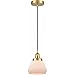 Innovations Lighting 616-1PH-SG-G171-LED Fulton - 1 Light Mini Pendant in Industrial Style-10 Inches Tall and 7 Inches Wide, Choose Lamping Option: LED, Shade Options: Matte White Glass