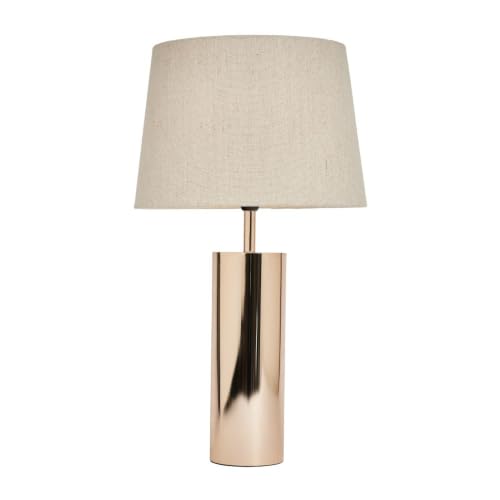 Image of LITECRAFT Nesa Copper Table Lamp with Shade