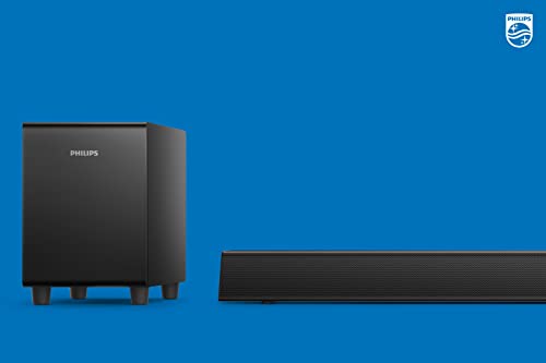Philips B5306 2.1 Channel Soundbar with Wireless Subwoofer - Bluetooth, HDMI ARC, Roku TV Ready, 40W Max Power, Black by Philips - Image 5