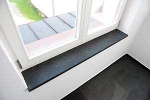 Solid Black Engineered Marble Threshold (Marble Saddle) Polished For Shower Curb, Floor Transition, Bathroom Vanity Backsplash, Sill, Custom Length (Width: 5 Inches, Thickness: 0.62 Inches) #TOP5