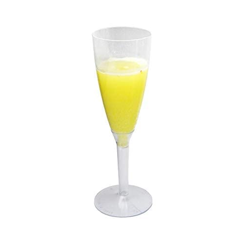 DUE ESSE S.N.C. DI SABATINI ALDO & C. 100 copas de champán + 100 copas de vino y agua transparente ideales para fiestas, fiestas, eventos, aperitivos