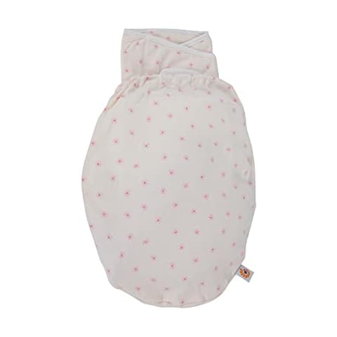 Ergobaby Ergonomic Baby Swaddle Wrap for Newborns, with Hip Positioner & Arm Pouches, 100% Breathable Cotton, Daisies Cover