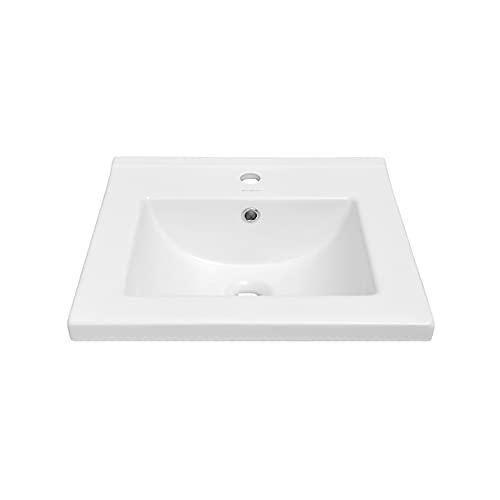 18" Ceramic Square Vanity Sink Top #TOP4