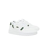 Lacoste Children's T-Clip Set Trainers, White & Dark Green, 12.5