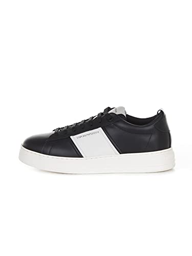 Emporio Armani Men's Sneakers Black, Black, 11 Us #TOP4
