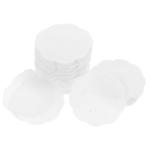 Veemoon 100PCS Makeup Remover Pads Soft Flower Non Woven Face Cleansing Rounds for Gentle Eye Lipstick Removal Hydrating Wet Compress Compact Travel Skin Care