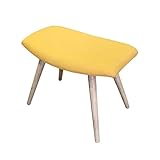  NMDCDH Squat Tabouret Simple et élégant Chambre Étude Salon Loisirs Pouf-Repose-Pieds Canapé Tabouret Banquette en Bois, Plusieurs Couleurs au Choix (Couleur: Jaune)