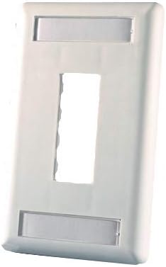 Ortronics 2-Port TracJack Faceplate, Cloud White OR-40300548-88
