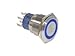 E-SWITCH ULV7F2GSS341 ULV7 Series DPDT ON-ON 3 A 250 VAC Blue LED 3 V 3.5 N IP67 Pushbutton Switch - 1 item(s)
