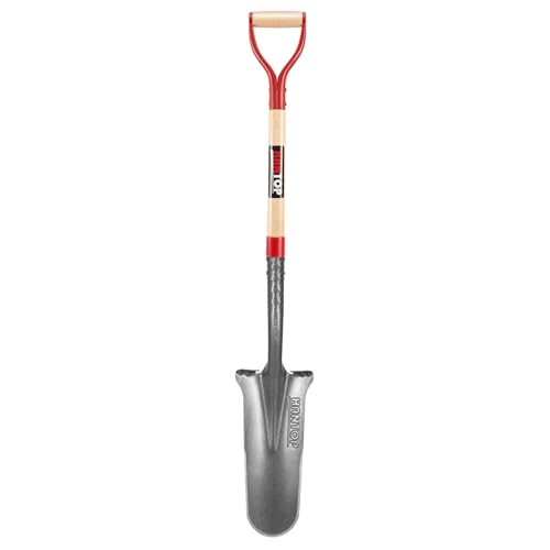 HANTOP Drain Spade Sharp Shooter Shovel 44 inches for Digging Transplanting