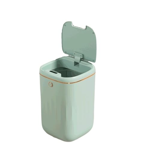 Bote de basura inteligente de gran capacidad con acabado premium en azul